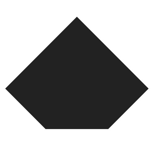 Bodenplatte diamant schwarz - bodenplatte,