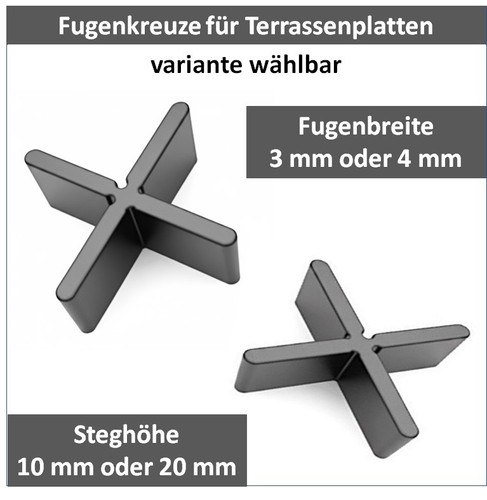 Fugenkreuze mm für - 3/4,