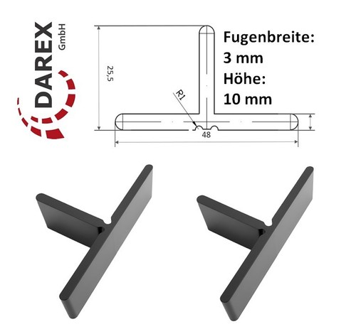 100 stück fugen 3mm - t-stück,